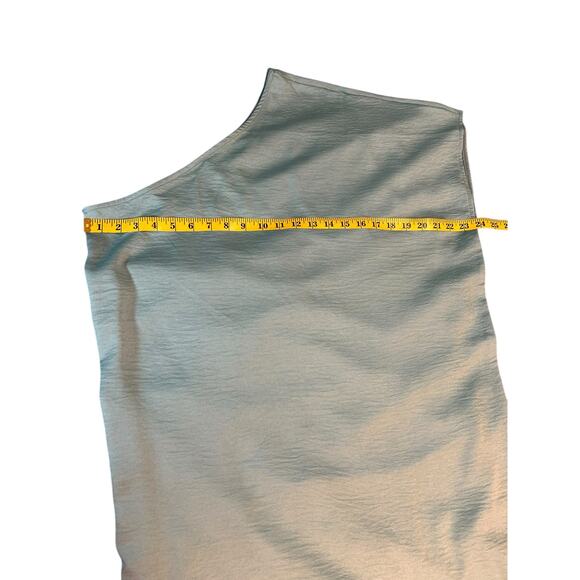 NWT Aura Green One Shoulder Tunic Dress - Size M - Picture 6 of 8